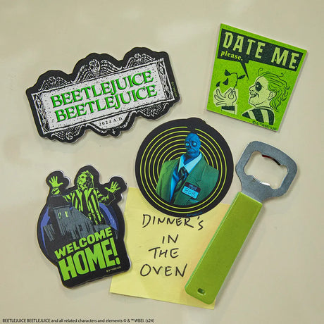 Set of 4 magnets - Beetlejuice