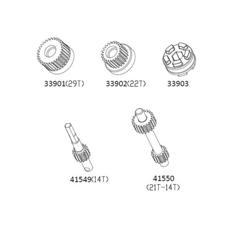 AT4 Transmission gear set
