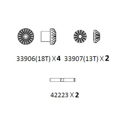 Differential gear assembly
