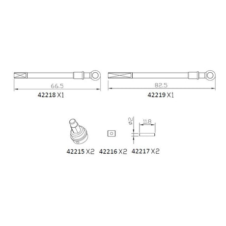 AT4 Front door axle CVD (left and right)