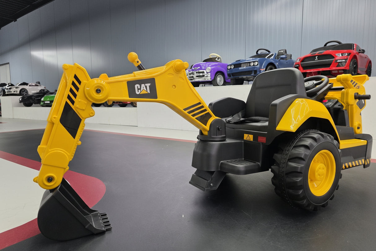 Caterpillar gravemaskine med laster børnetraktor 12 volt