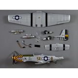 750mm P-51D Mustang Warbird PNP kit