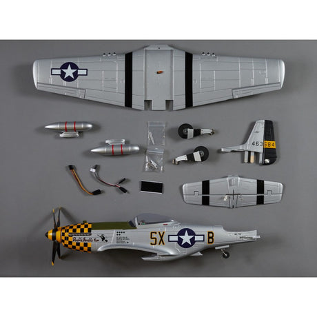 750mm P-51D Mustang Warbird PNP kit