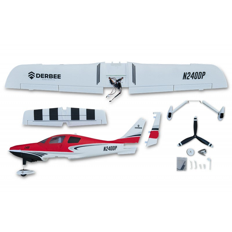 Low wing trainer 1100mm :  C400 PNP kit - Red