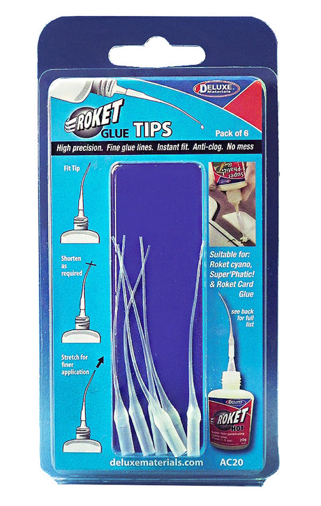 Roket Glue Tips Set 6pcs