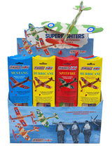 Super Fighters Free-Flight Counter Display Balsa Kits (24)