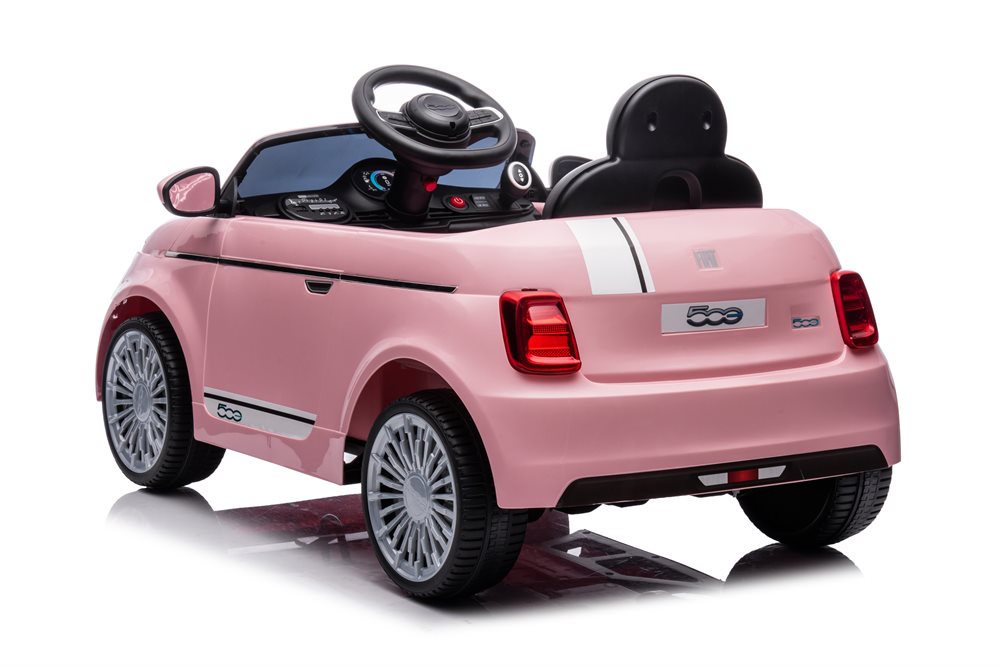 Fiat 500e 12V Elbil til børn – Pink