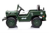 Azeno Desert Army Jeep 4x12V – El-bil til børn