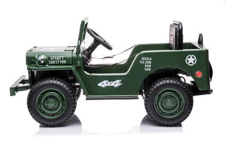 Azeno Desert Army Jeep 4x12V – El-bil til børn