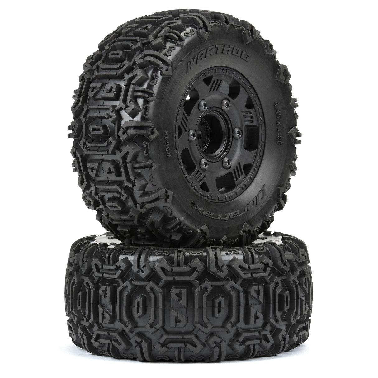 Warthog SC 2.2"/3.0" Off-Road Tires Mounted on Ripper Black 6x30 Removable 12mm Hex Wheels (2) for Slash 2wd & Slash 4x4 Front or Rear
