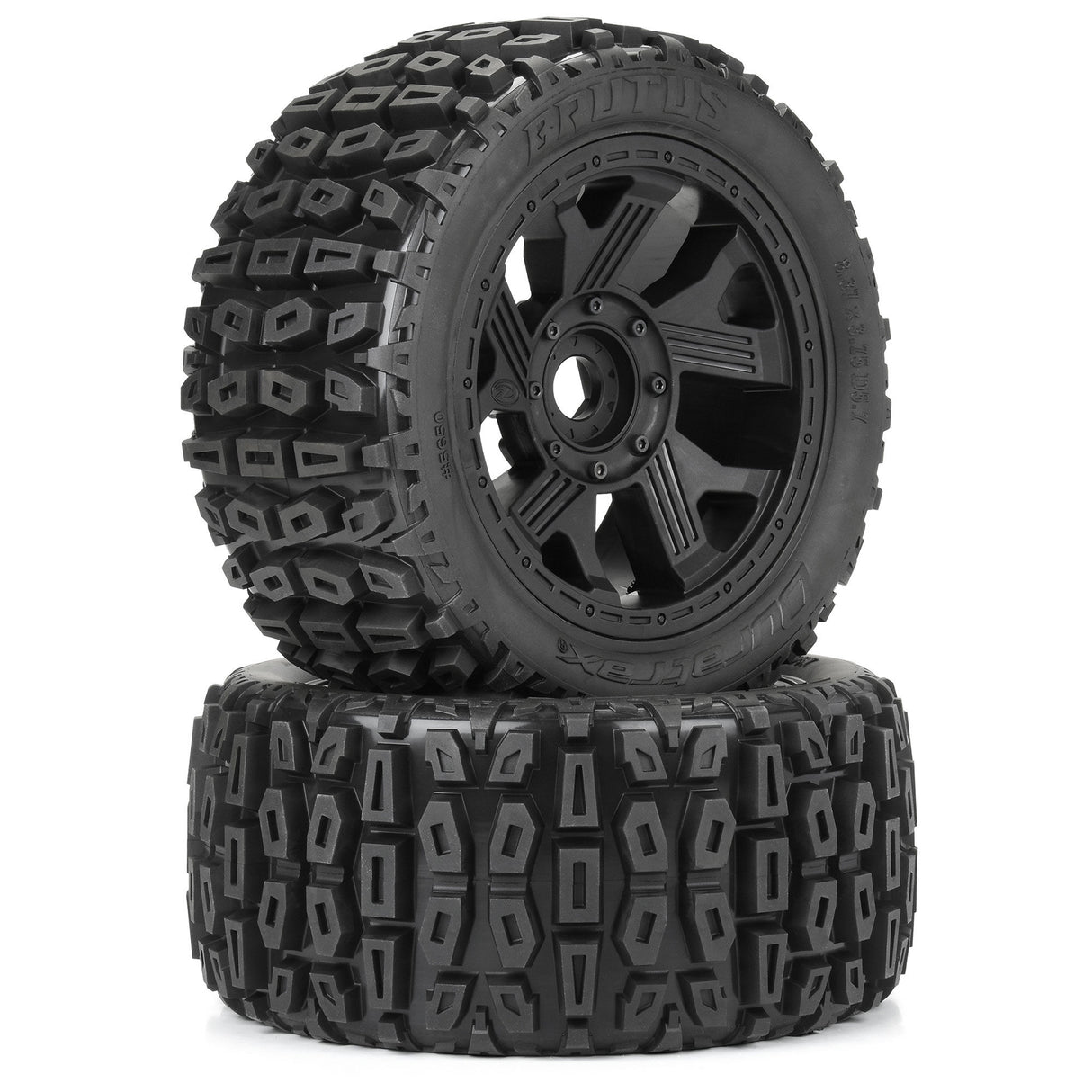 Brutus F/R 5.7" Monster Truck Tires MTD 24mm Black Ripper (2)
