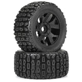 Brutus F/R 5.7" Monster Truck Tires MTD 24mm Black Ripper (2)