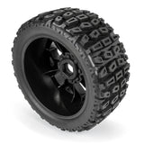 Brutus F/R 5.7" Monster Truck Tires MTD 24mm Black Ripper (2)