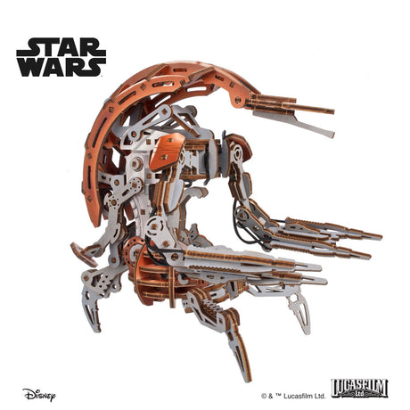UGEARS Star Wars Droideka – 3D træbyggesæt med transformation (180 dele)
