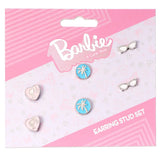 3 stud earrings - Barbie