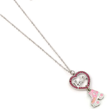 Heart and roller skate necklace - Barbie