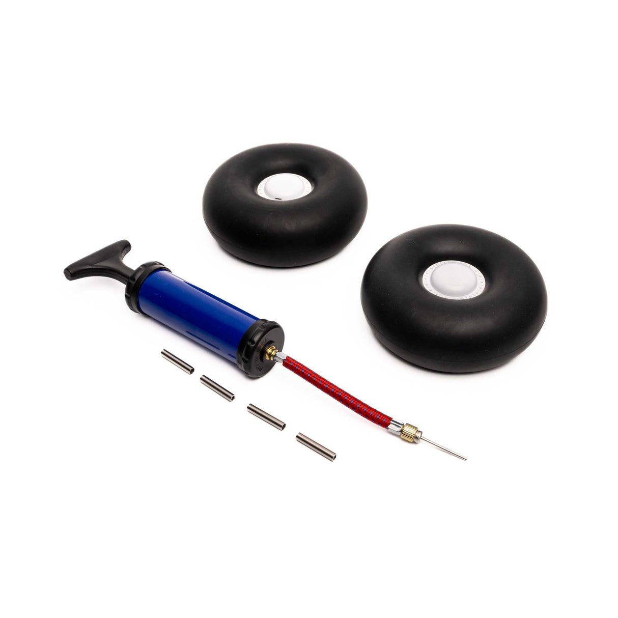 Inflatable Tundra Tire and Beadlock Wheel Set w/Pump, 5.5" (140mm)