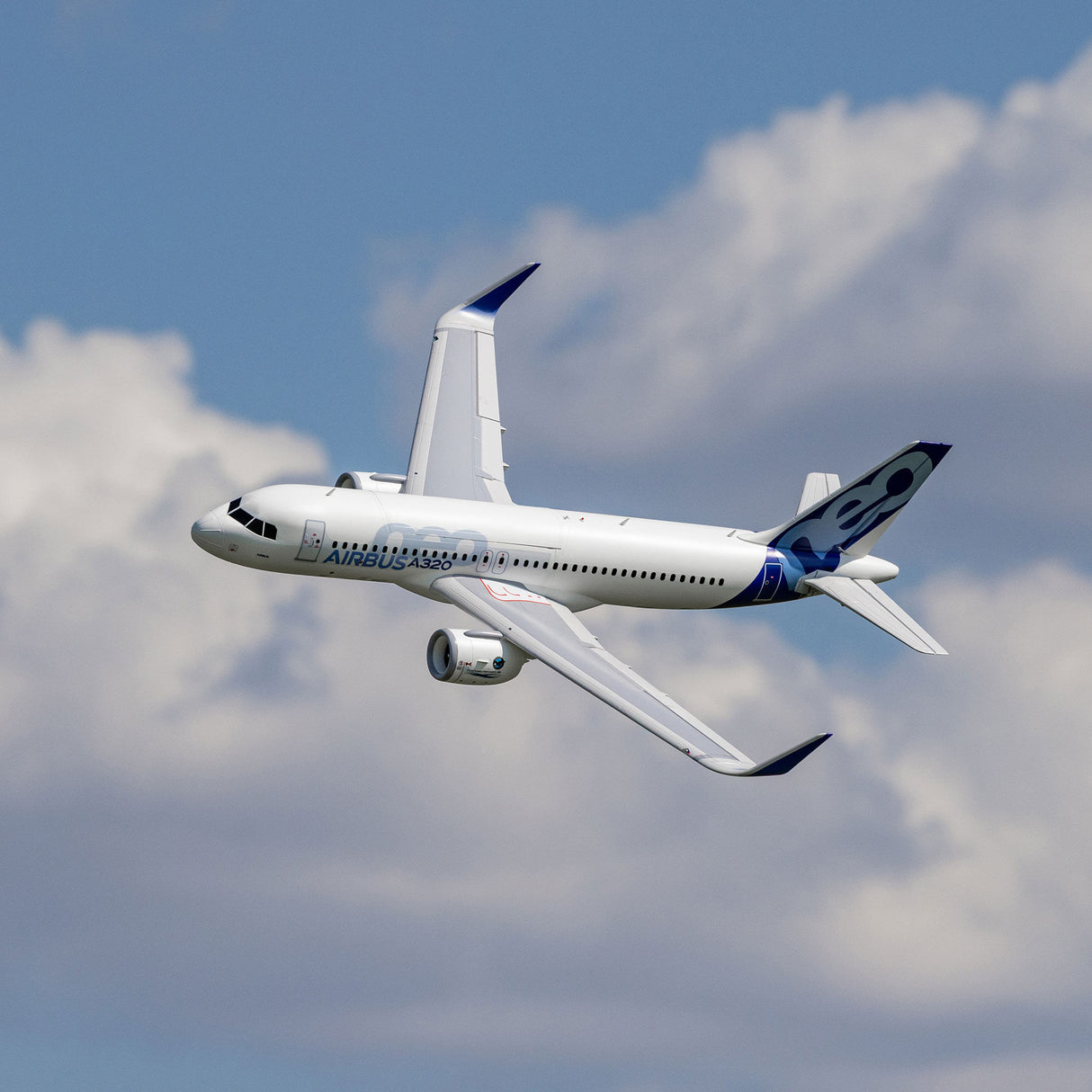 Airbus A320neo 1.5m Airliner Twin 64mm EDF BNF Basic with AS3X+ and SAFE Select (White)