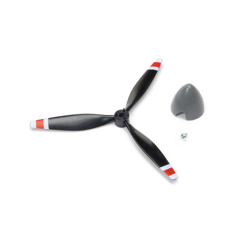E-flite Prop CCW with Spinner: Micro OV-10 Bronco