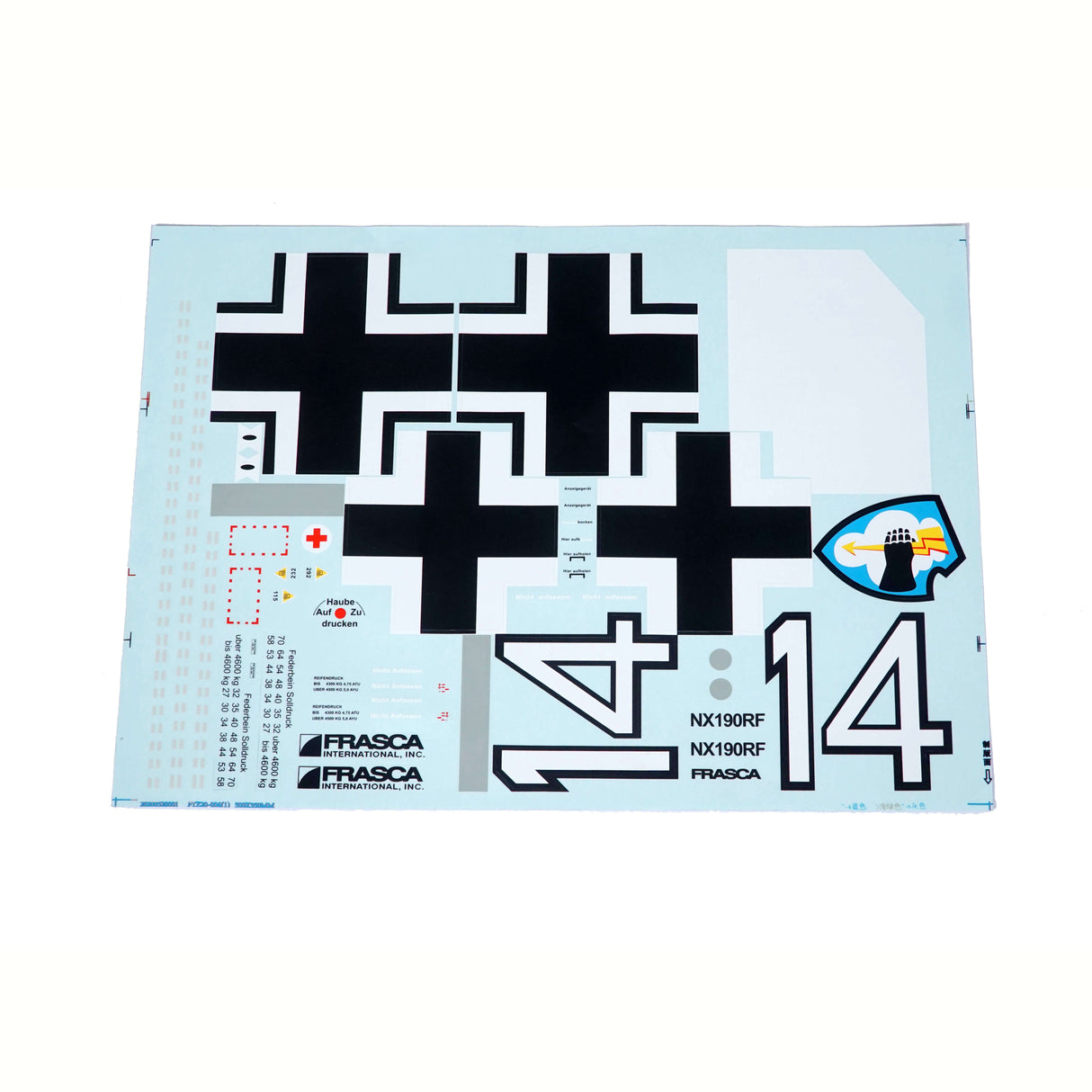 Decal Set; Focke-Wulf Fw190A 1.5m-