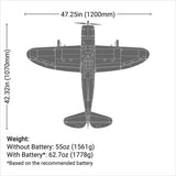 P-47 Razorback 1.2m PNP-