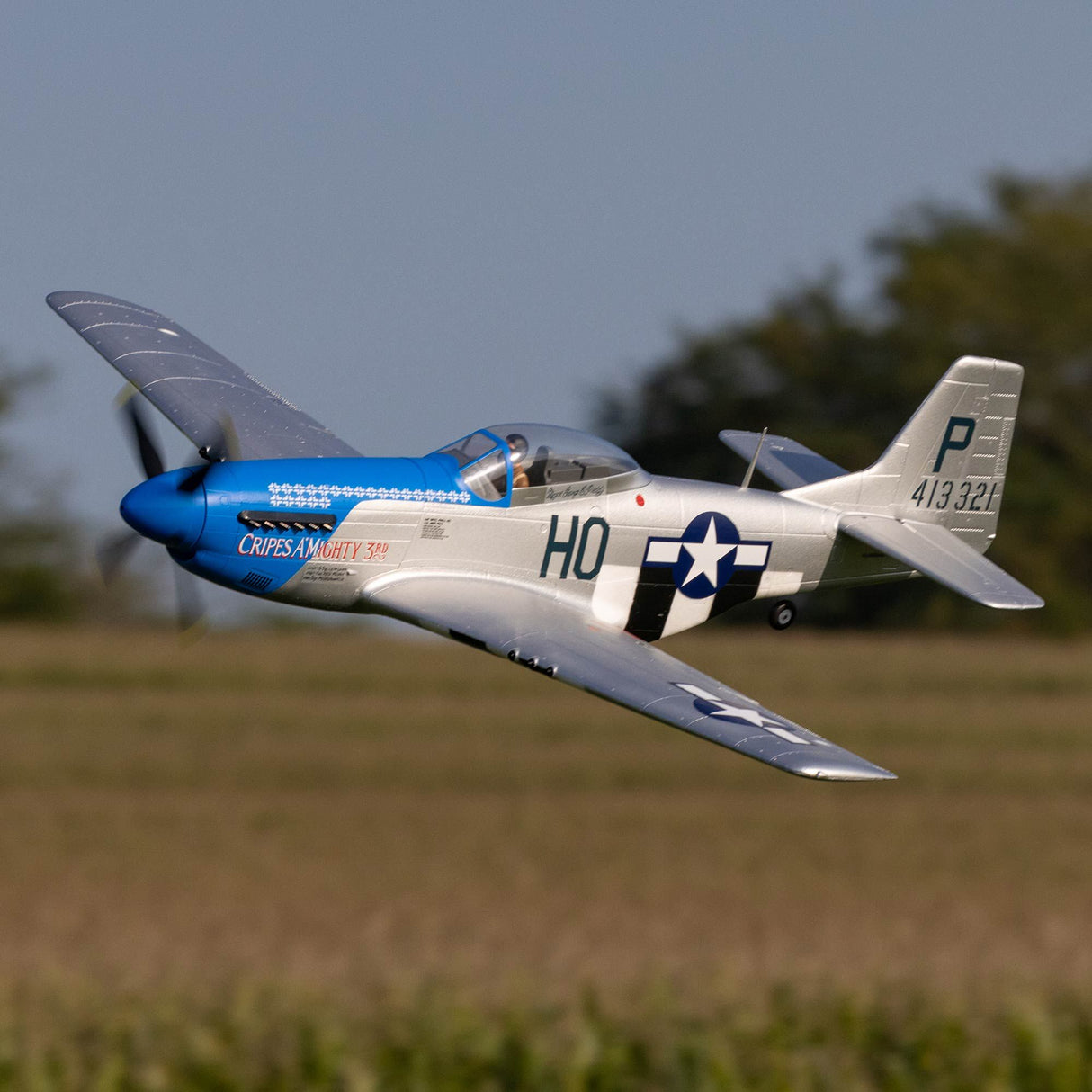 P-51D Mustang 1.2m with Smart BNF Basic-