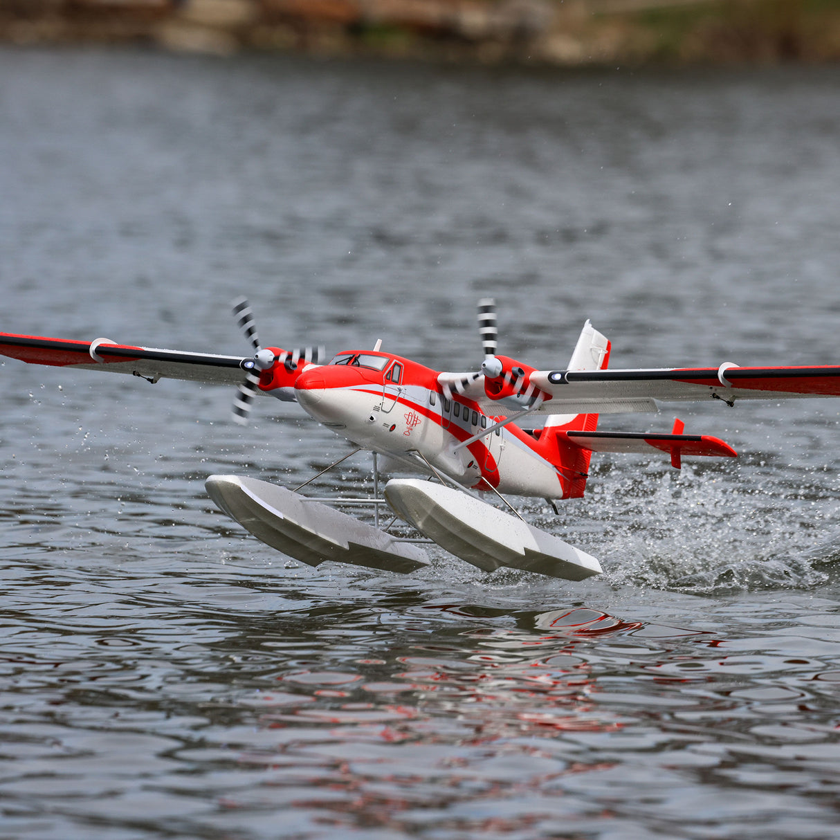DHC-6 Twin Otter 1.4m BNF Basic with AS3X+ and SAFE Select with Floats