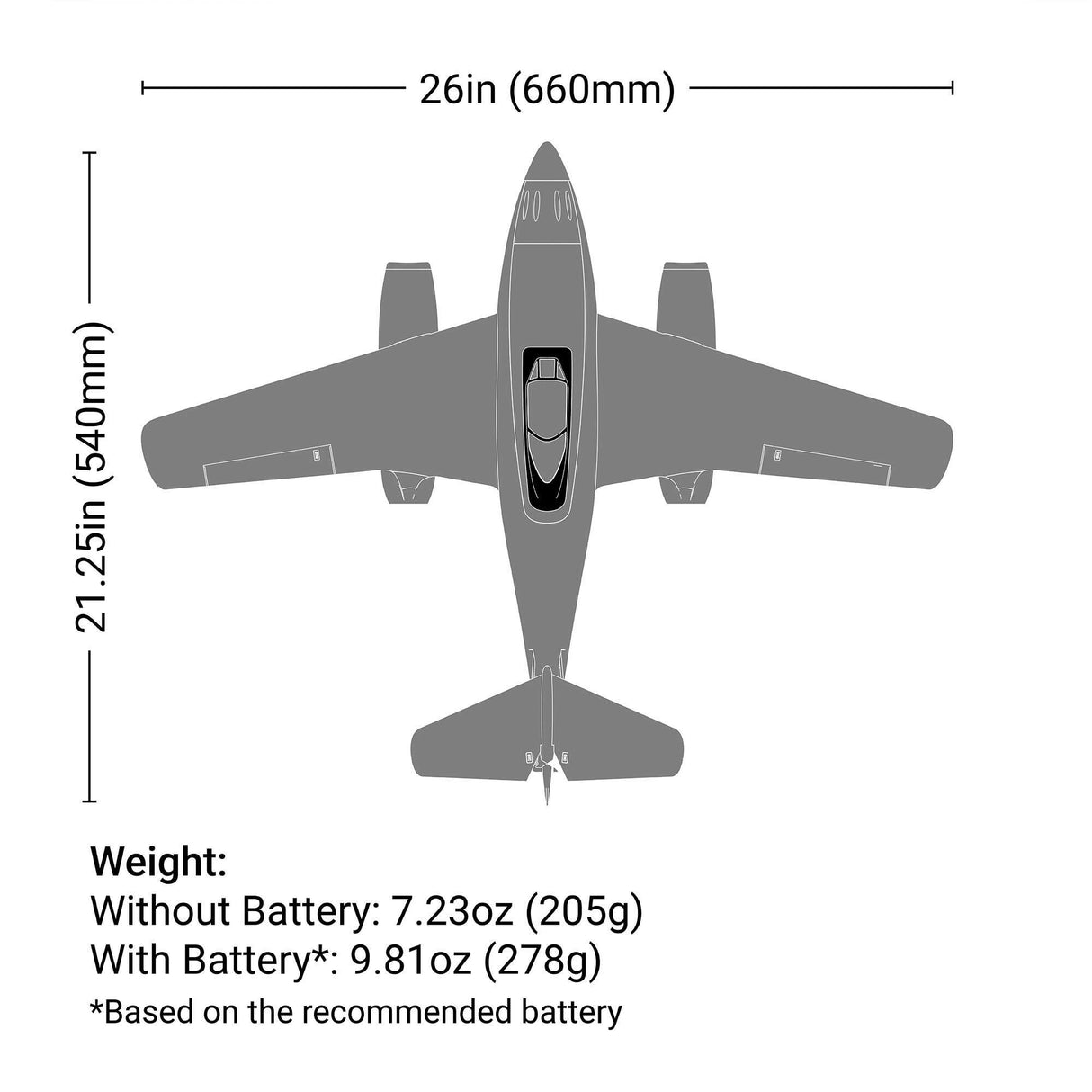UMX Me 262 EDF BNF Basic