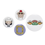 Monica 4 Button Badge Set - Friends
