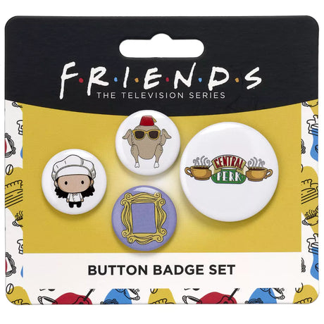 Monica 4 Button Badge Set - Friends
