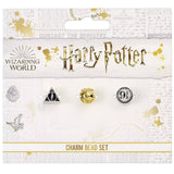 Harry Potter Set of Charms Deathly Hallows, Golden Snitch, Platform 9 3/4