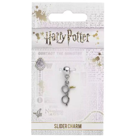 Lightning Bolt with Glasses Slider Charm - Harry Potter