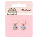 Pusheen the cat and bow earrings - Pusheen
