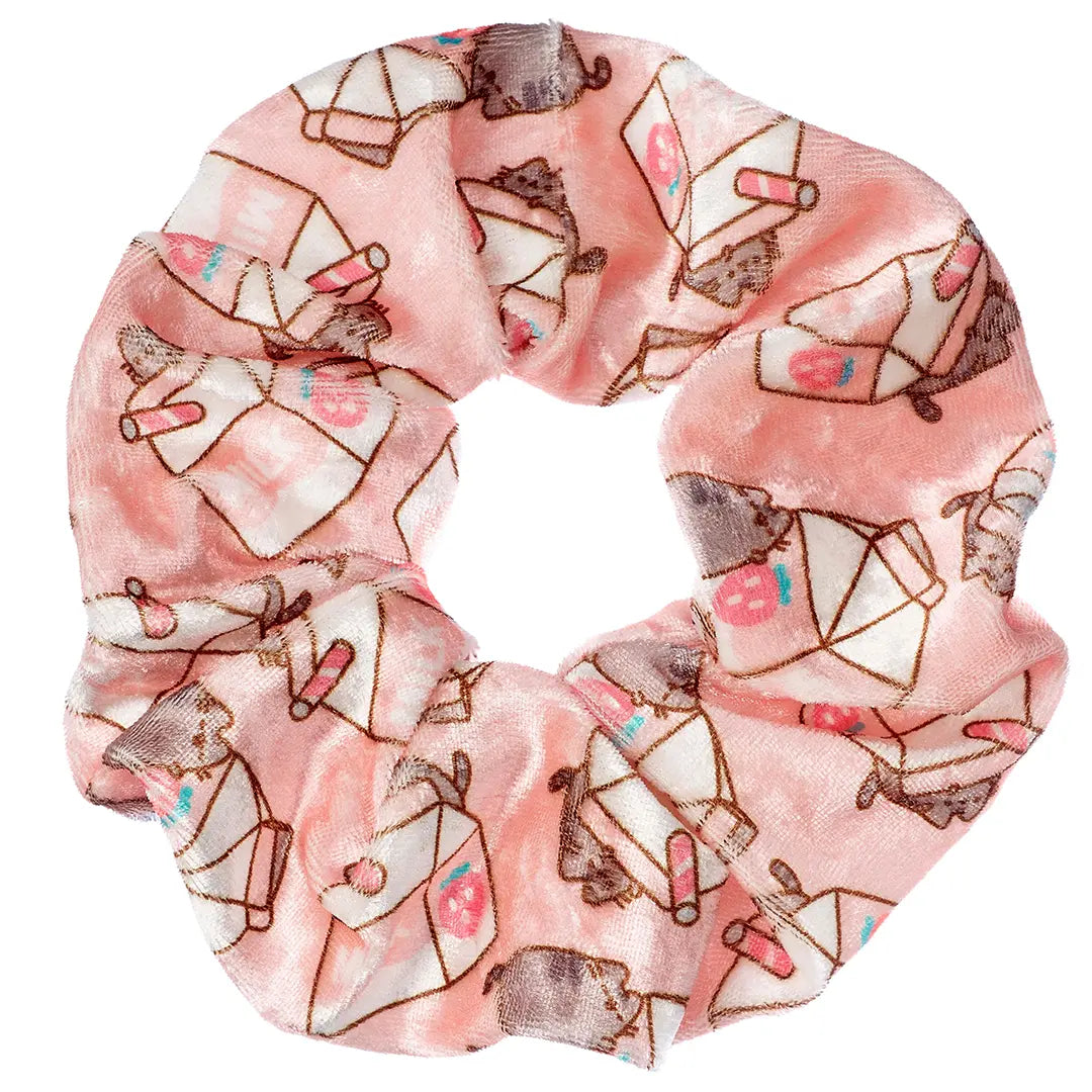 Pusheen the cat and milk scrunchie - Pusheen
