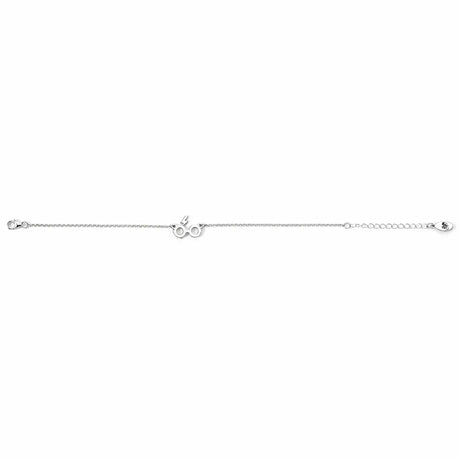 Sterling Silver Glasses & Lightning Bolt Charm Bracelet - Harry Potter