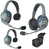 EARTEC ET-UL3SEU - UltraLITE 3 people system w/ 3 Single Headsets  batt.  charger