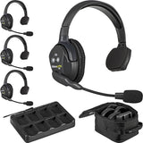 EARTEC ET-UL4SEU - UltraLITE 4 people system w/ 4 Single Headsets  batt.  charger