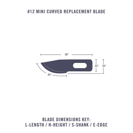 Knife Blade #12 Mini Curved (5)