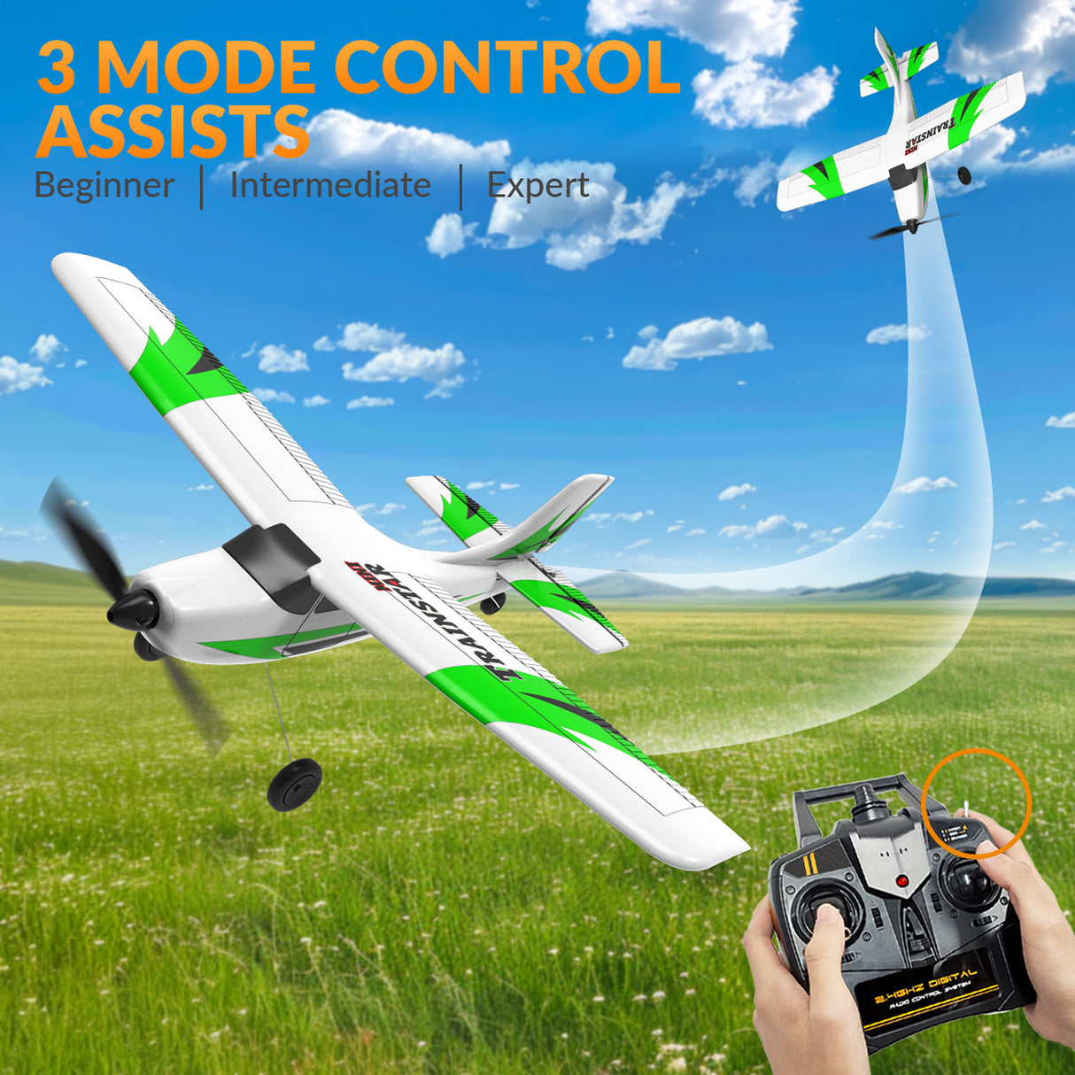 Trainstar Mini 3CH Gyro 400mm RTF Green