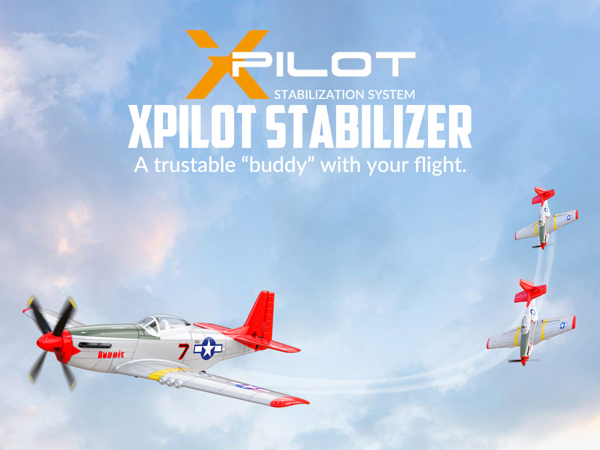 P51D Mustang 4CH Gyro 400mm RTF