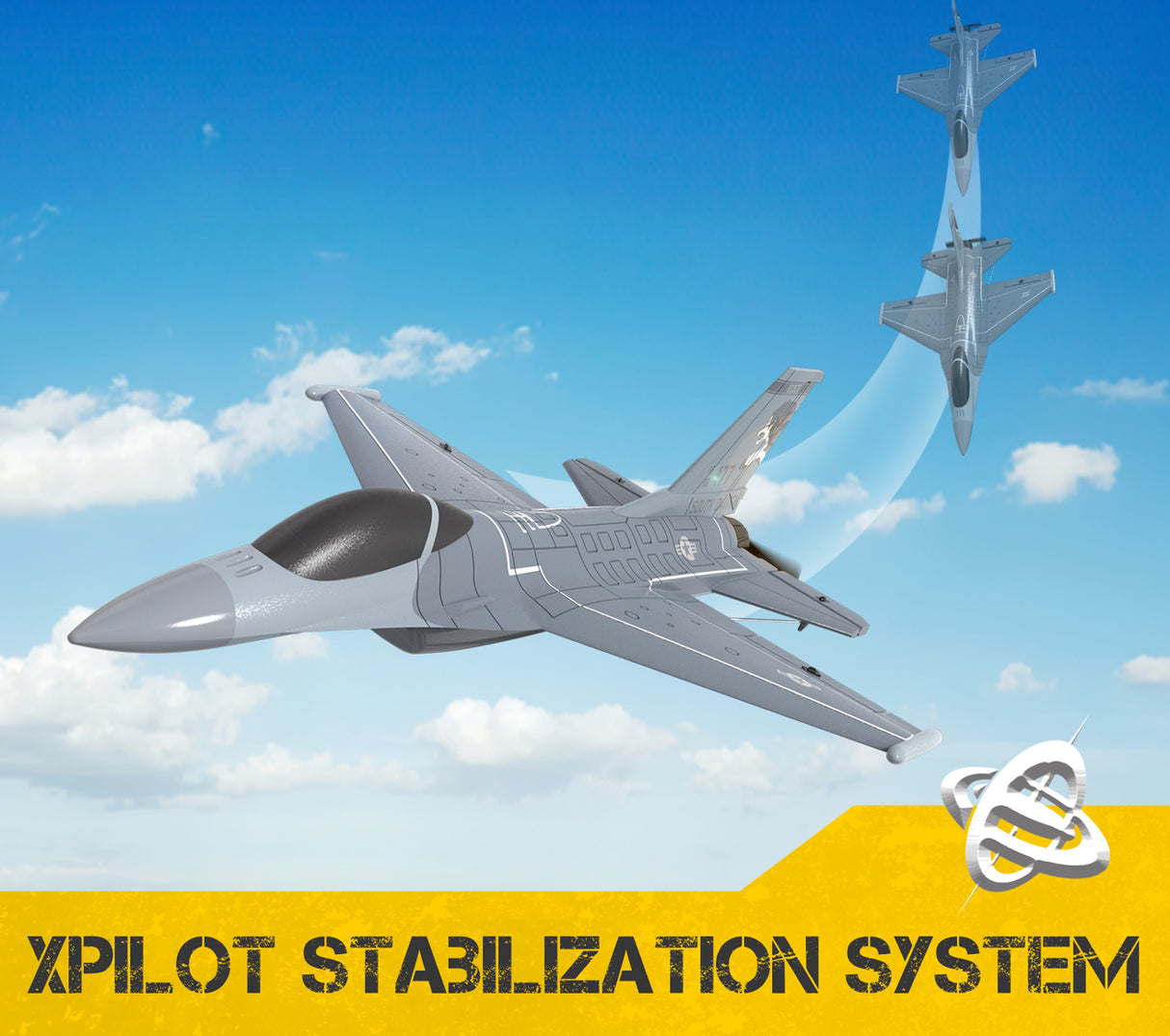 F16 Fighting Falcon Gyro 4CH 270mm RTF
