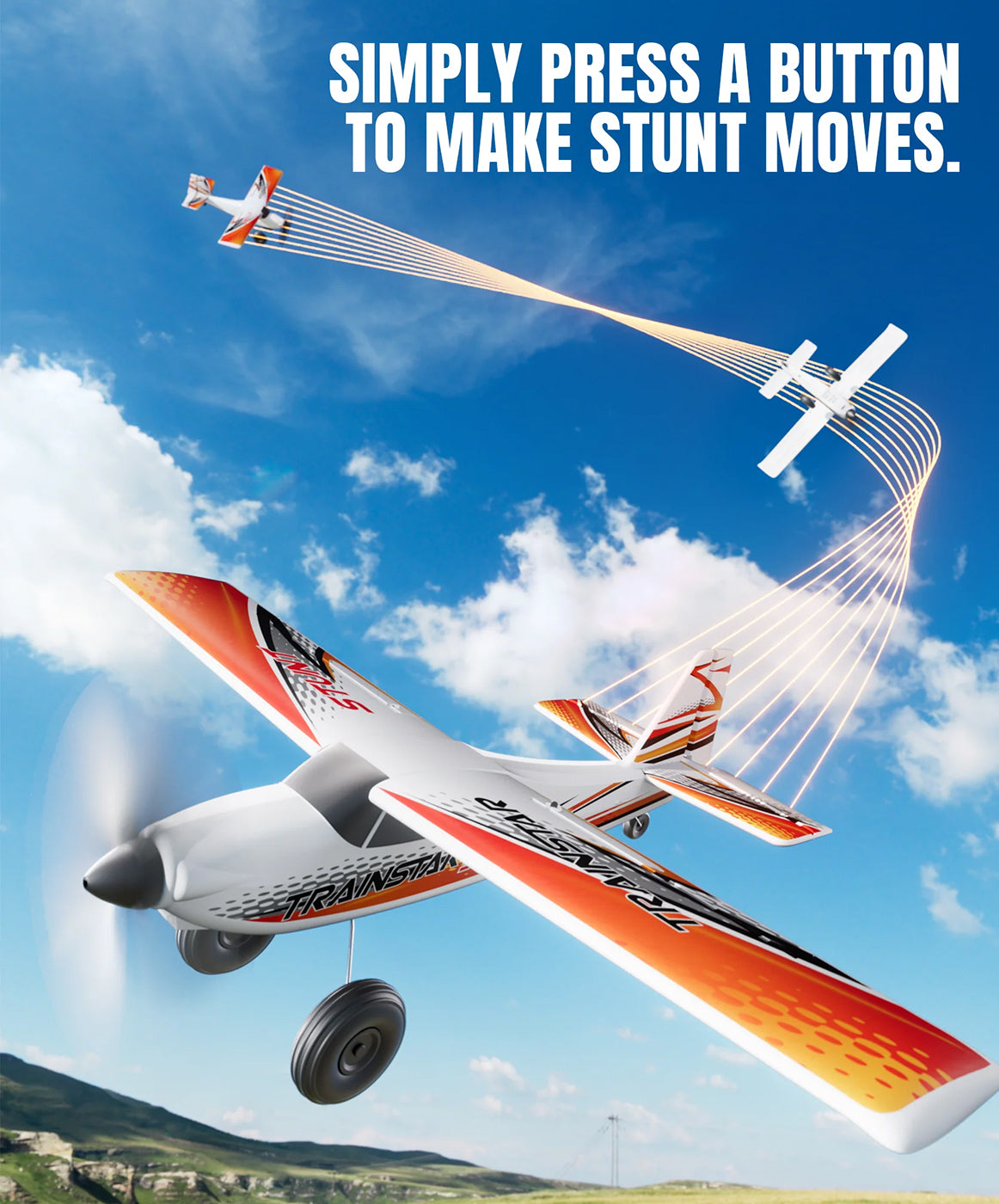 Trainstar Stunt Gyro Brushless 500mm RTF Red