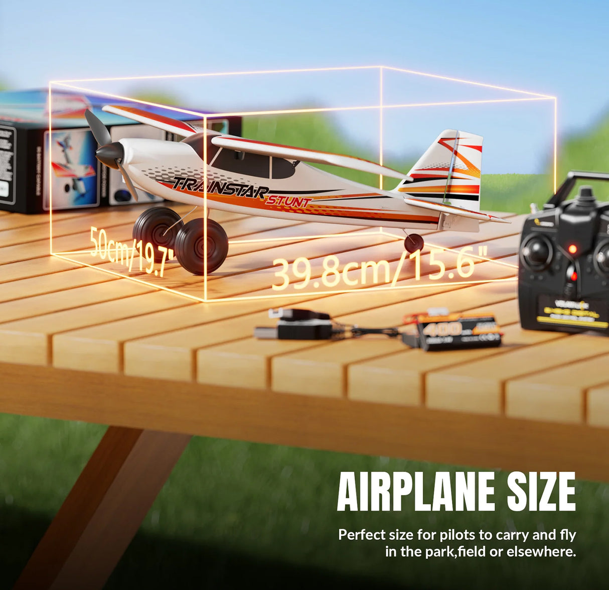 Trainstar Stunt Gyro Brushless 500mm RTF Red