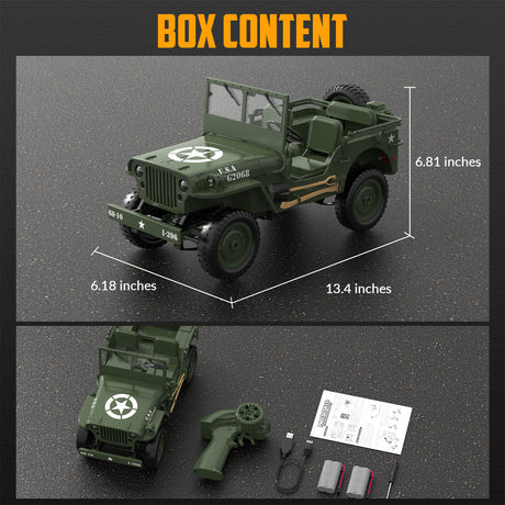 RC Crawler 1/10 4WD 1941 Willys MB