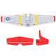 Wing, Tail Fin &amp; Stabilizer P51D 400mm Red
