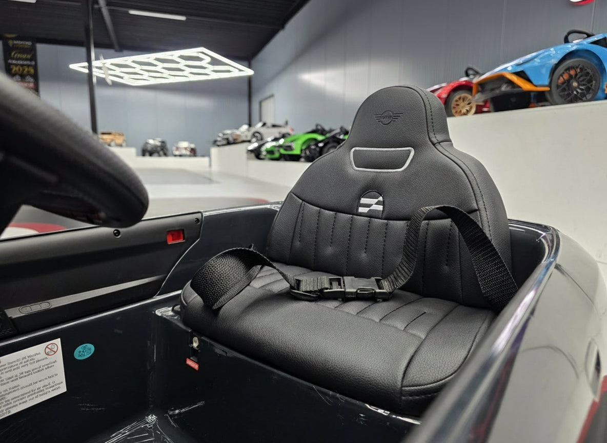 Electric children's car Mini Cooper S 12 volt metallic black