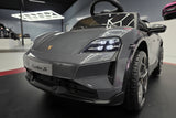 Elektrisk børnebil Porsche Taycan 1-personers 12 volt grå
