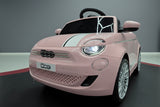 Fiat 500 elektrisk børnebil 12V pink