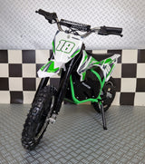 36 volt elektrisk crossmotorcykel grøn