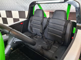 Elektrisk børnebuggy 24 volt 2-personers hvid / grøn